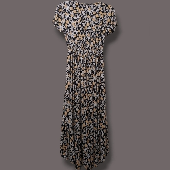 Abercrombie & Fitch Floral High-Low Flare Midi Sundress Boho Bohemian - Picture 3 of 14